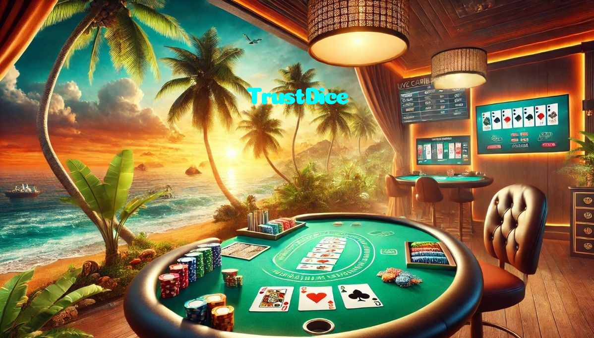 TrustDice casino presented on mobile device in Pakistan with slots and live games
